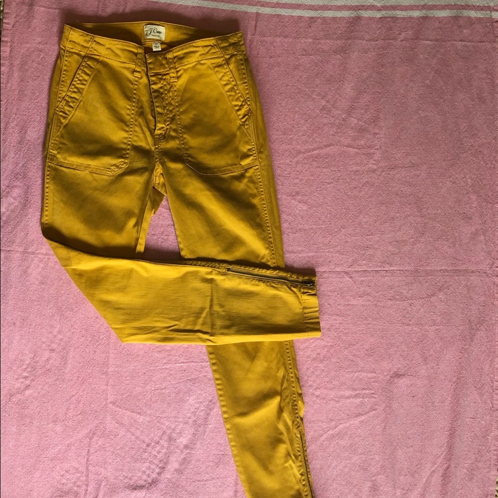 ❤️Mustard sz 27 toothpick pants by J Crew